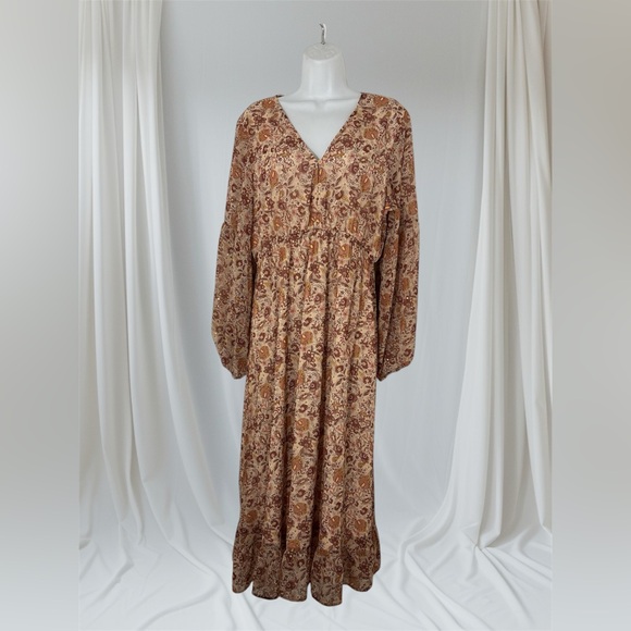 Pink Lily Bohemian Floral Maxi Dress - Picture 1 of 4